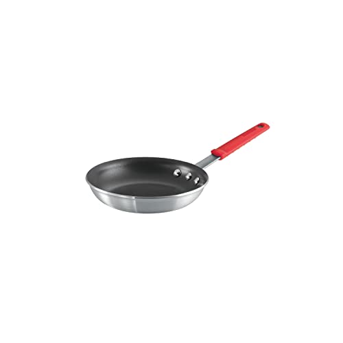 Tramontina Professional 8Inch Non Stick Small Frying Pan HeavyGauge Aluminum Skillet with Reinforced Nonstick Coating Red Handle Dishwasher and Oven Safe