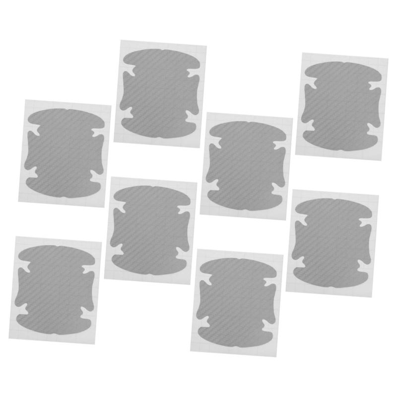 8pcs Carbon Fiber Door Handle Stickers Anti Scratch Car Cup Protectors Easy Install - Image 2