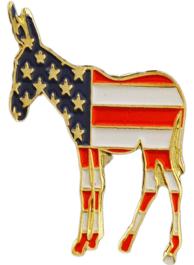 آرتيزان آول دبوس حمار الحزب الديمقراطي 1 بوصة للسترة أو القبعة (مخطط حمار واحد)