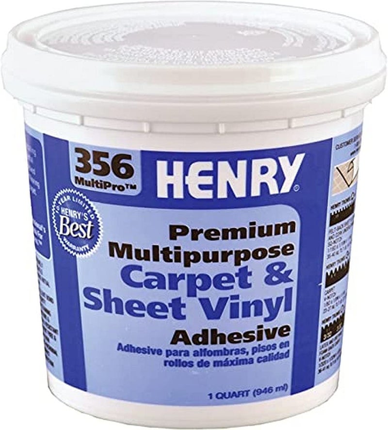 Henry 356 MultiPro Premium Multipurpose High Strength Paste Carpet & Sheet Vinyl Adhesive, 1 quart - Image 4