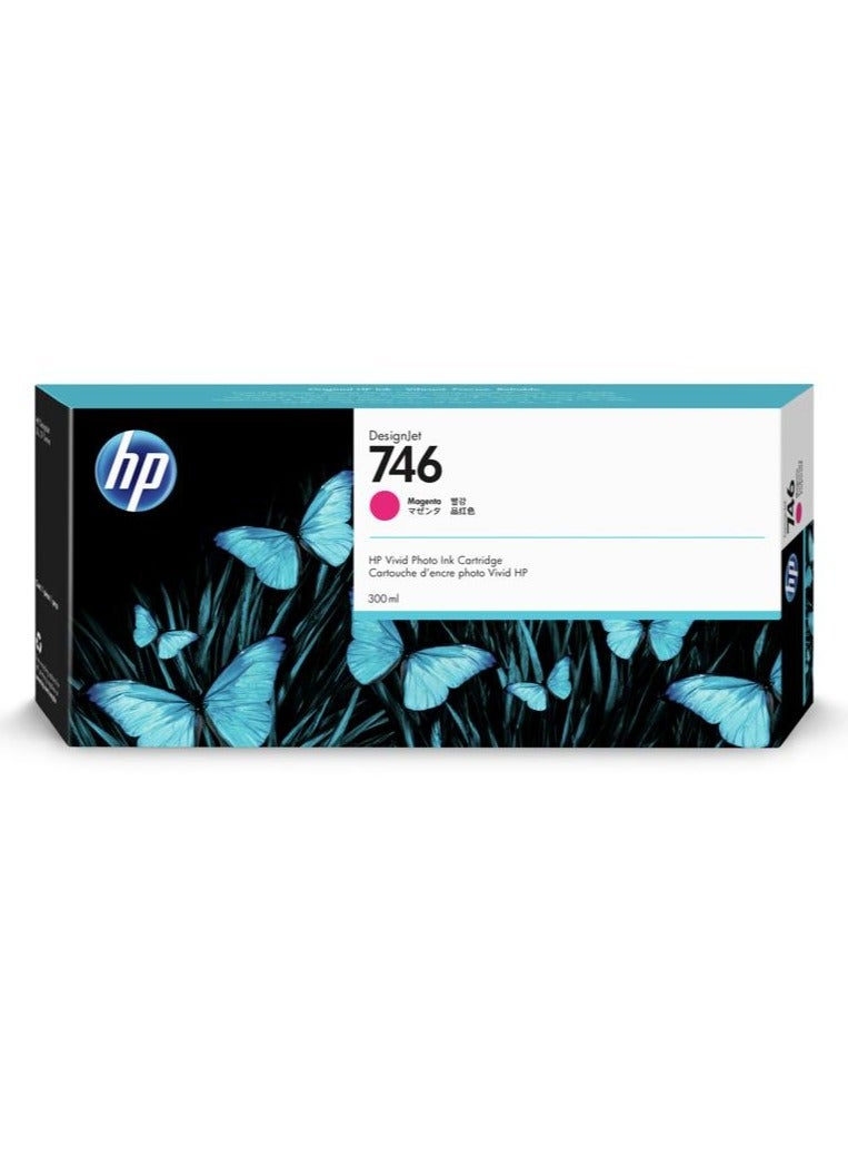 HP 746 300-ml Magenta DesignJet Ink Cartridge Magenta