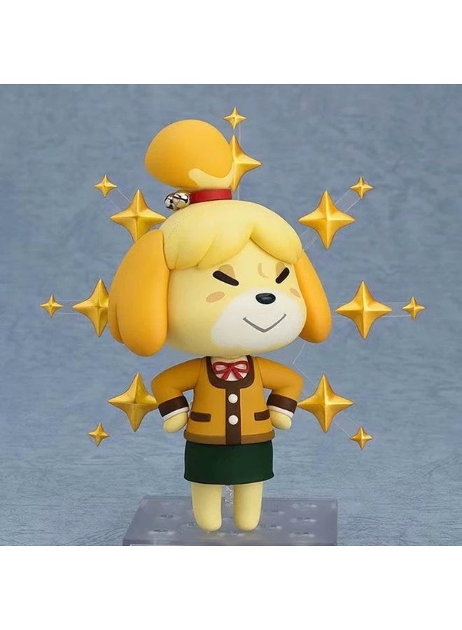 عام الحيوان معبر إيزابيل المنقولة استبدال الوجه دمية نموذج الديكور سطح المكتب الديكور لعبة هدية للعائلة والأصدقاء - Image 2