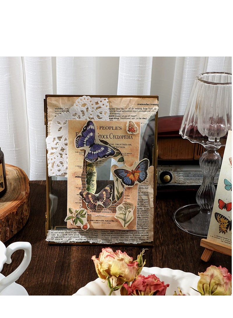 SOLARAE Scrapbook Paper Art Journal Supplies, Vintage Journaling Scrapbooking Craft Kit for Bullet Journals Junk Planner, 40 Designs Aesthetic Scrap Booking Decopodge 240 Sheets - Image 5