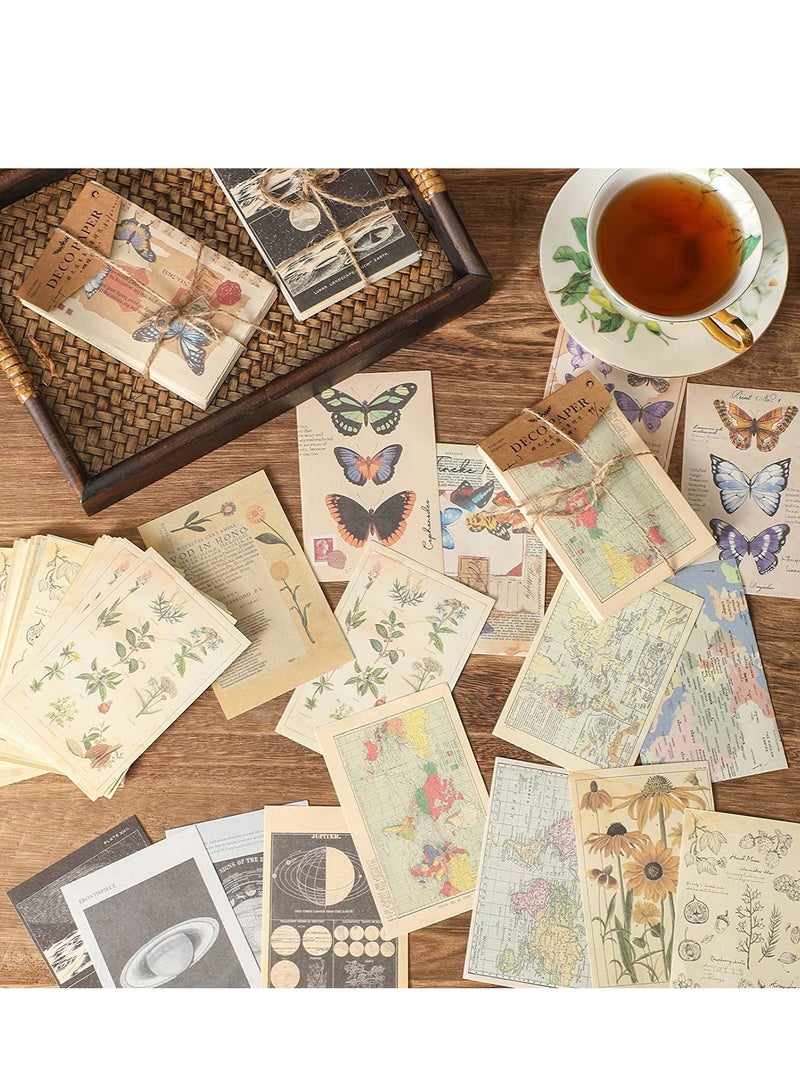 SOLARAE Scrapbook Paper Art Journal Supplies, Vintage Journaling Scrapbooking Craft Kit for Bullet Journals Junk Planner, 40 Designs Aesthetic Scrap Booking Decopodge 240 Sheets - Image 2
