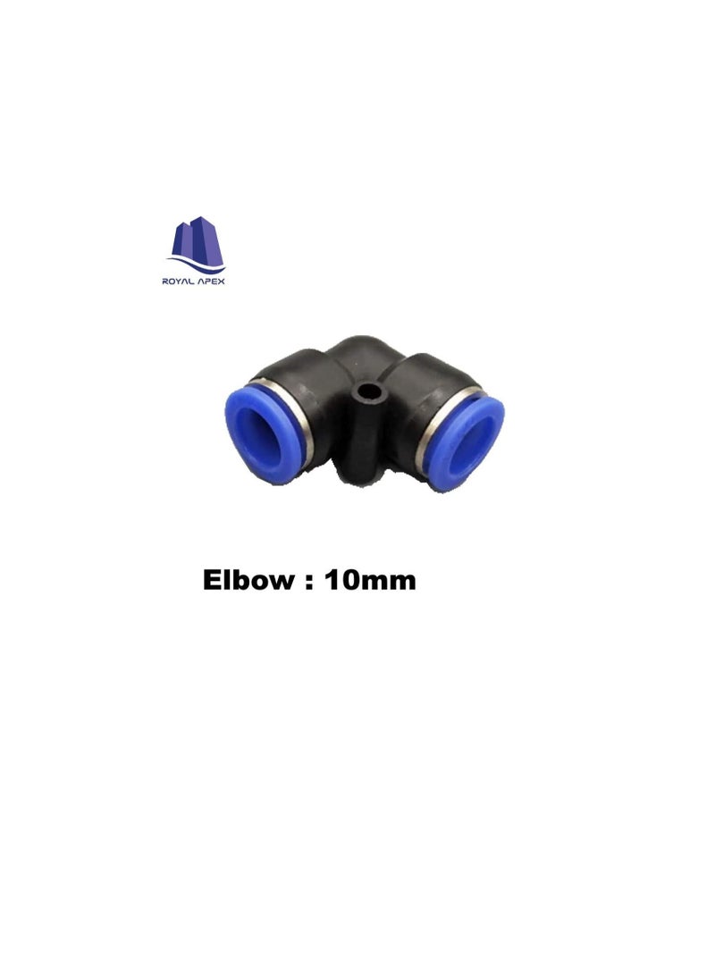 PU Pipe & Fittings Polyurethane | Pneumatic Pipe Push in to Connect Fittings (Elbow - Pack of 5, 10mm) - Image 3