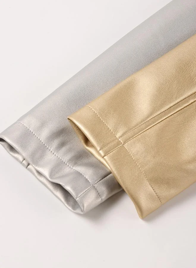 Take Two Color Block Zip Up Biker Jacket