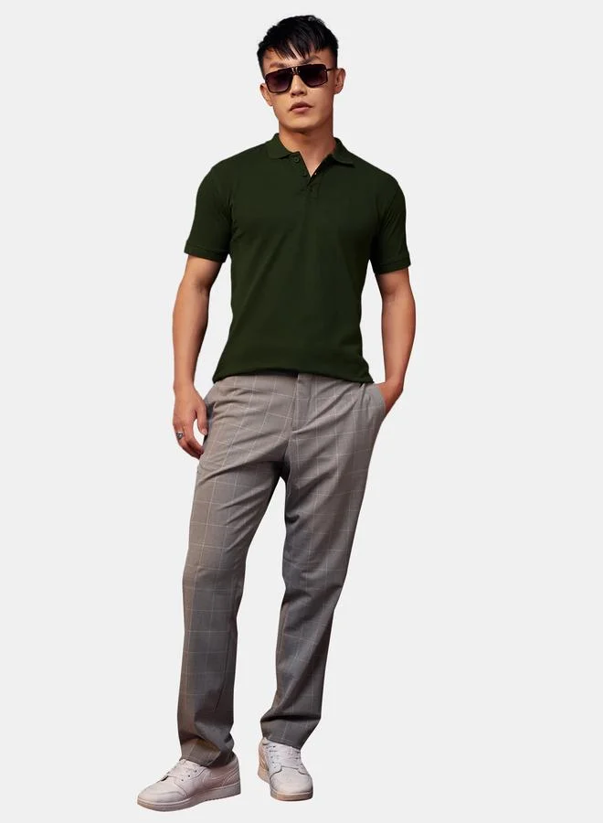 ذا سوليد ستور تيشيرت بياقة بولو وقصة سليم فت