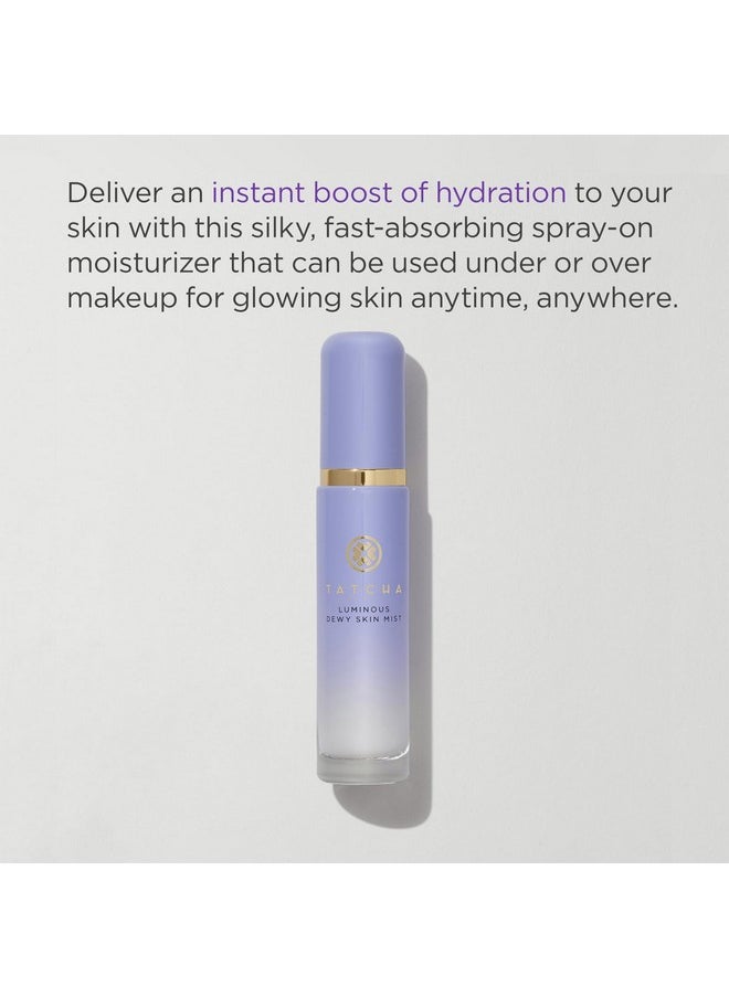 TATCHA - Luminous Dewy Skin Mist | 2-In-1 Hydrator & Finishing Spray With Hyaluronic Acid For A Dewy Glow | 1.35 Oz - Image 1