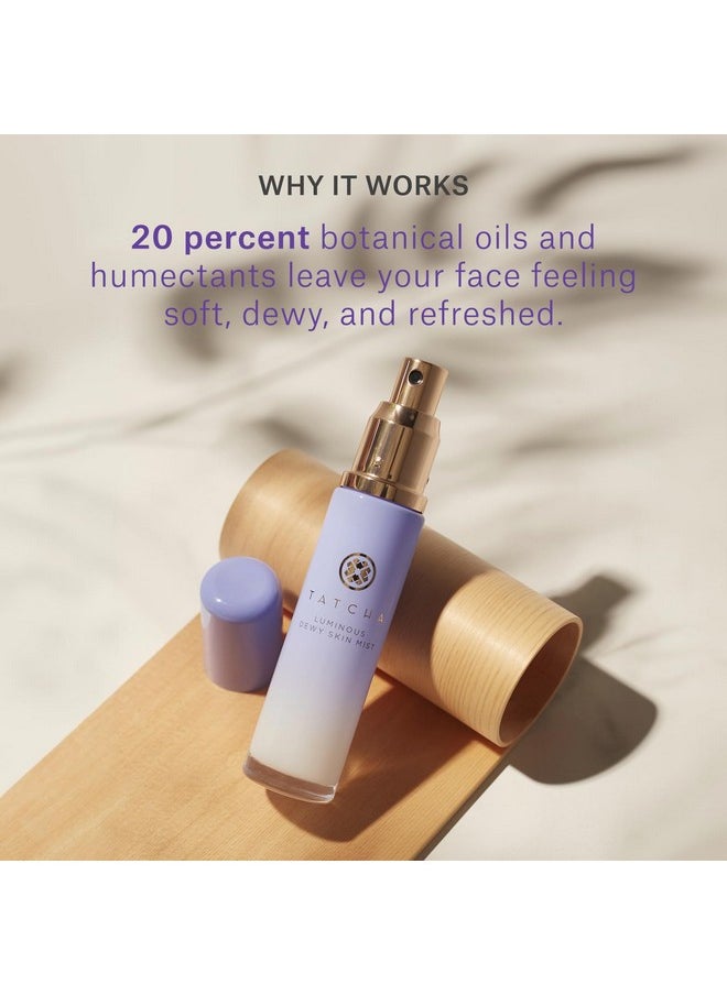 TATCHA - Luminous Dewy Skin Mist | 2-In-1 Hydrator & Finishing Spray With Hyaluronic Acid For A Dewy Glow | 1.35 Oz - Image 1