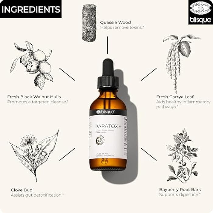 Blisque – Extrem Natural para Targeted Cleanse Support Supplement | with Black Walnut Hulls | 2 Ounces | 59 Servings - Image 4