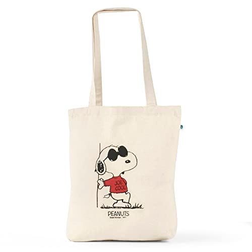 FINGERCRAFT Canvas Shopping Bag, Lightweight and High Capacity Natural Cotton, Multipurpose Regular Uses Shopping and Grocery Carry Bag for Men and Women 14"x16" (Snoopy) - Image 5