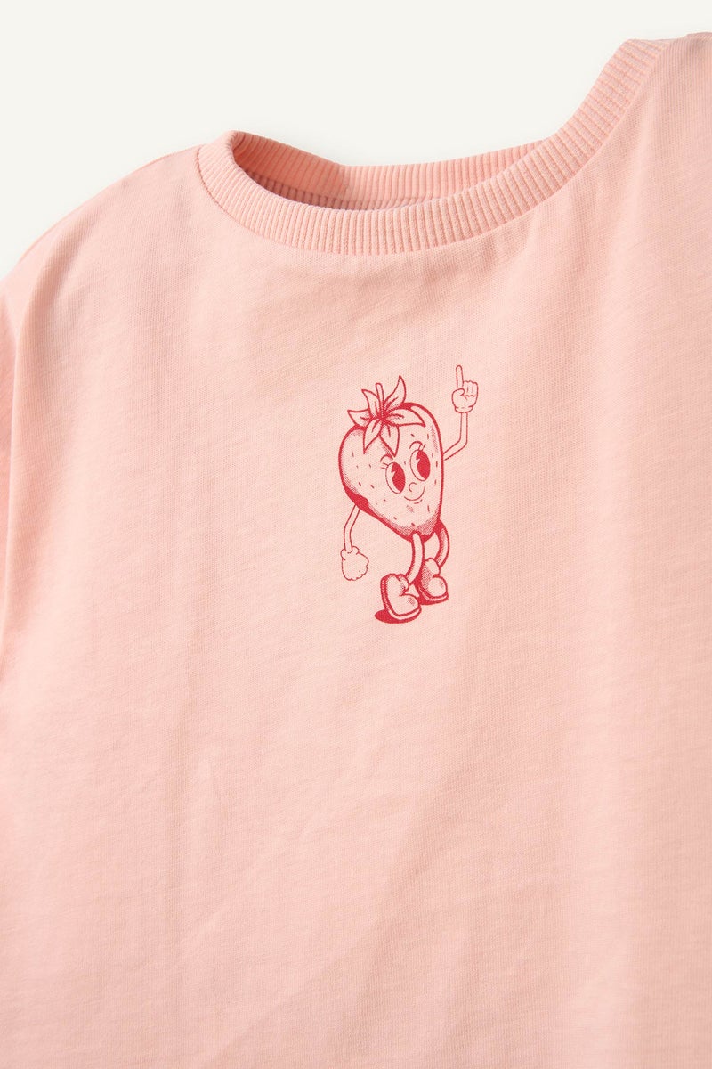 DeFacto Pink BabyGirl 2 piece Regular Fit Crew Neck Set Casual - Image 3