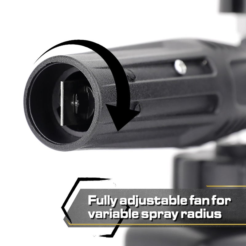 Blackline Foam Cannon for Pressure Washers (Wide Mouth), Durable Car Wash Foam Gun, Easy to Use & Adjust, Creates Thick Foam, 1L Bottle & Snow Foam Lance w/ 1/4" Quick Connect - Image 3
