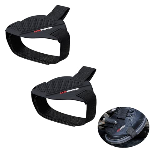 BoAn 2Pcs Motorcycle Shoe Protector, Motorcycle Shift Pad, Motorbike Shoe Boot Protector Cover, Shoe Boot Cover Protective Gear(Black) - Image 1