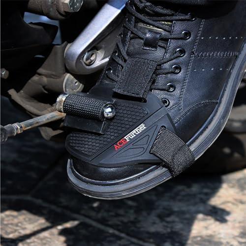 BoAn 2Pcs Motorcycle Shoe Protector, Motorcycle Shift Pad, Motorbike Shoe Boot Protector Cover, Shoe Boot Cover Protective Gear(Black) - Image 2