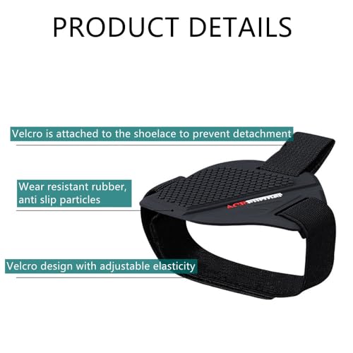 BoAn 2Pcs Motorcycle Shoe Protector, Motorcycle Shift Pad, Motorbike Shoe Boot Protector Cover, Shoe Boot Cover Protective Gear(Black) - Image 3