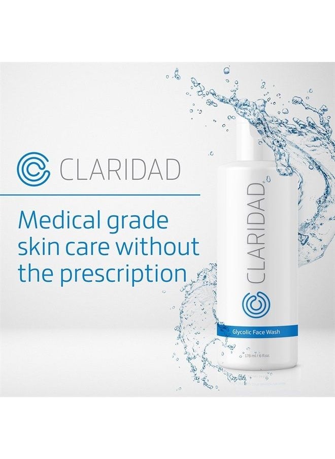 Claridad - 12% Glycolic Acid Exfoliating Face Wash | Medical Grade [Strong] Anti-Wrinkle Anti-Aging Anti-Acne Deep Clean Facial Cleanser, Fades Age Spots & Evens Tone | Claridad Skincare - Image 1