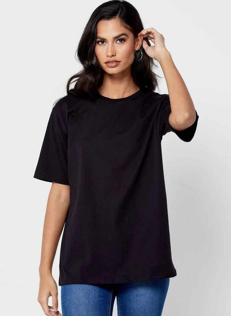 Ginger Basics 3 Pack Oversized Round Neck T-Shirt