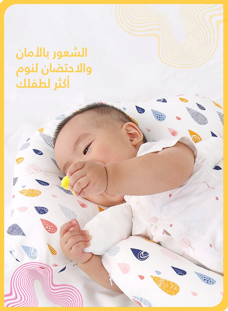 She&Little Adjustable Baby Head Shaping Pillow, Soft, Ergonomic Neck & Body Support Pillow for Infants, Anti-Startle, Portable & Washable, Fits 0–36 Months - Image 5