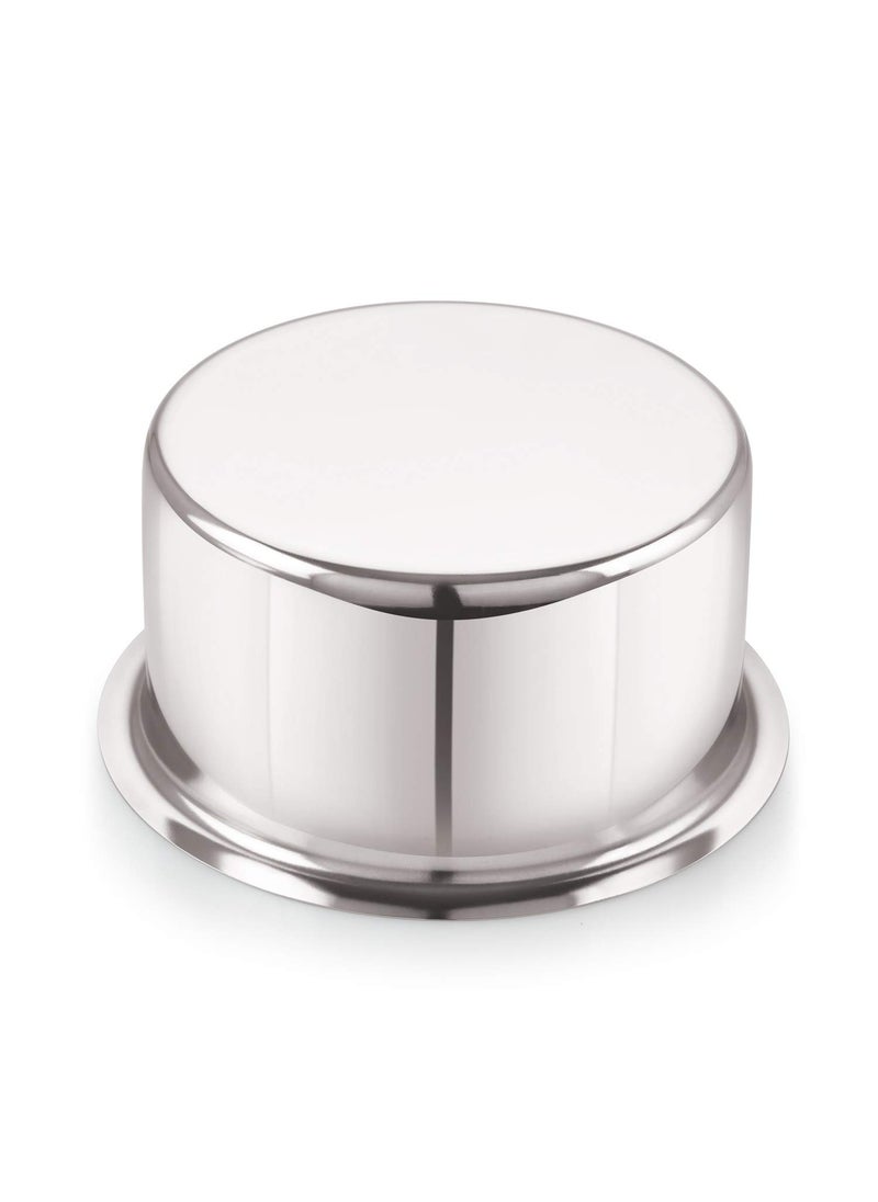 Sonanshi Sonanshi 8 Litre Patila/Bhagona/Tapeli/Bhagauna Stainless Steel with LID  - Image 3