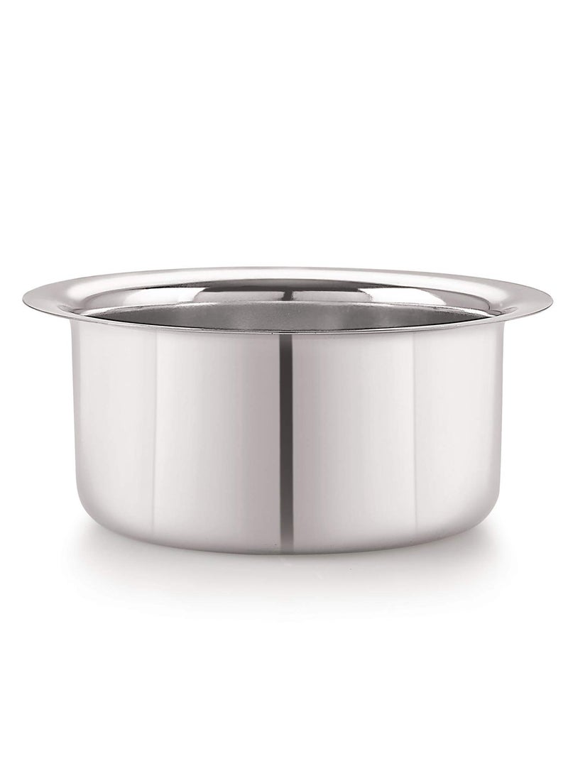 Sonanshi Sonanshi 8 Litre Patila/Bhagona/Tapeli/Bhagauna Stainless Steel with LID  - Image 2
