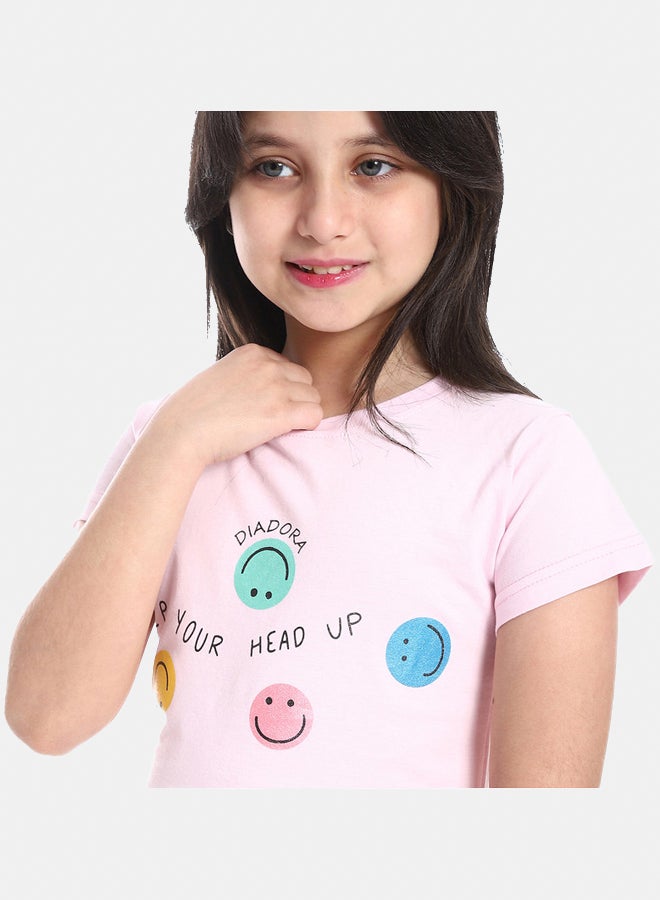 DIADORA Girls Cotton Printed T-Shirt - Image 4