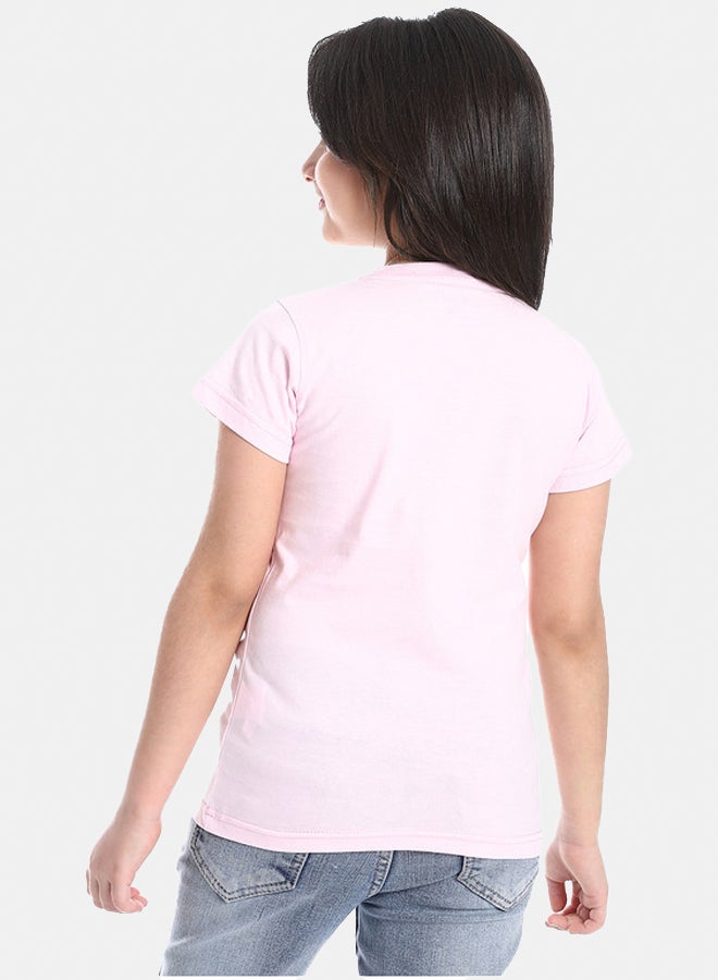 DIADORA Girls Cotton Printed T-Shirt - Image 3