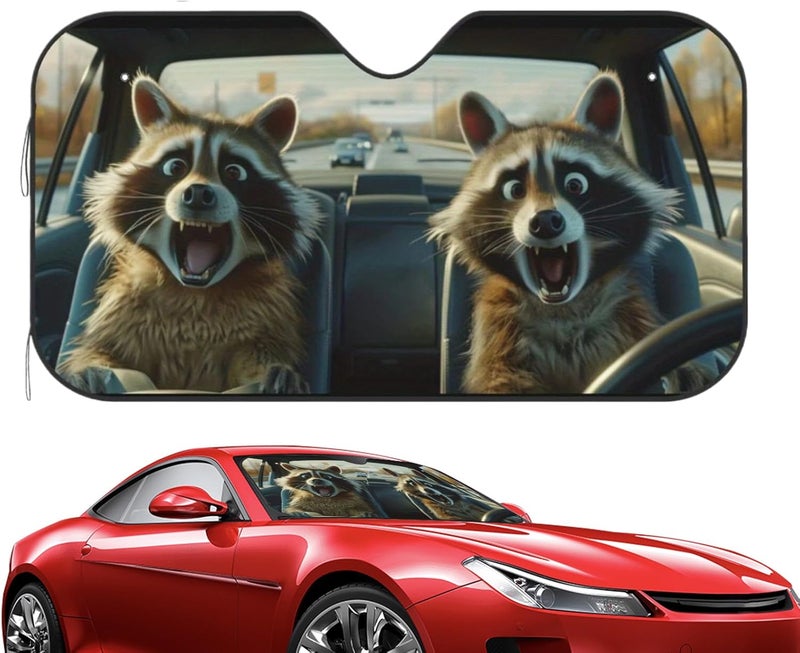 Genérico Sun Shade for Car Windscreen – UV Protection with Suction Cups, Car Accessories for Windshield Sunshade, for Truck, Sedan, SUV, Window Maintenance Automotive Driving Heat Summer - Image 1