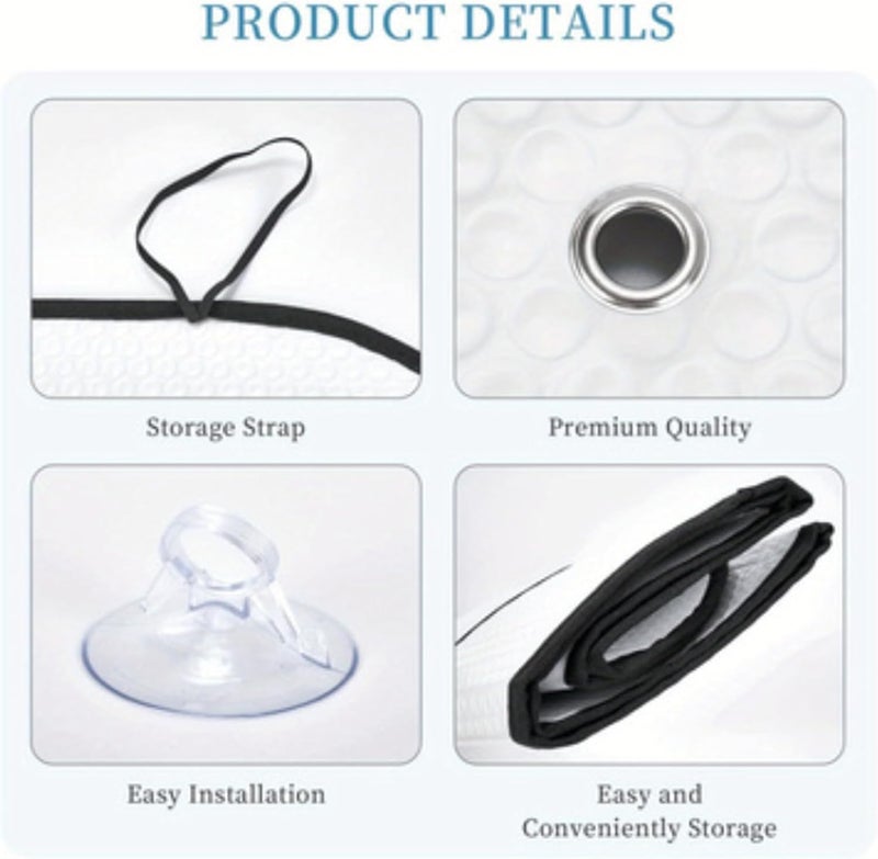 Genérico Sun Shade for Car Windscreen – UV Protection with Suction Cups, Car Accessories for Windshield Sunshade, for Truck, Sedan, SUV, Window Maintenance Automotive Driving Heat Summer - Image 5