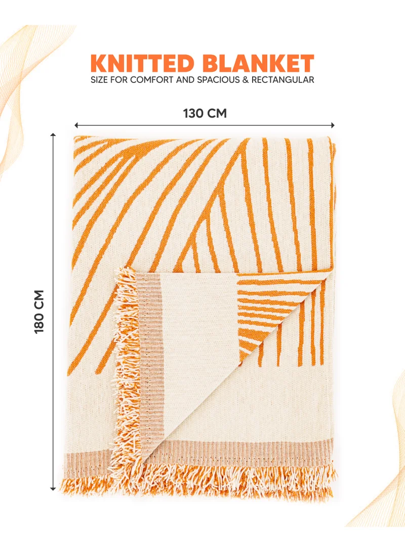 AC&L AC&L Knitted Blanket For Bed, Couch, Sofa, Chair Throw Blanket For All Seasons - Cozy Soft Light Weighted Blanket For Picnic, Travel, Home Decor Gift
