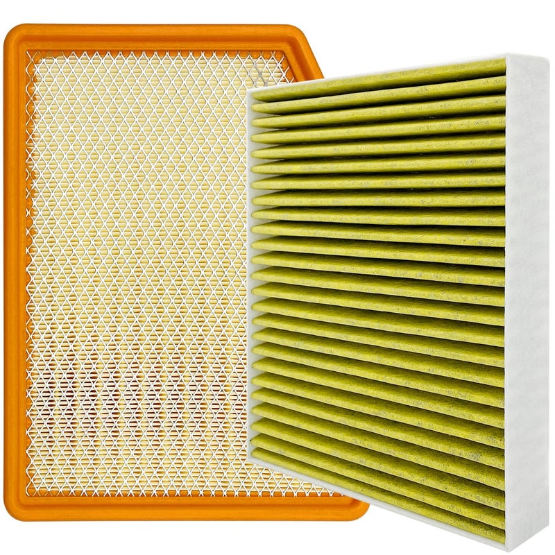 Capume Cabin and Engine Air Filter Fits for 2019-2025 Chevrolet Silverado 1500, Tahoe, Suburban, Sierra 1500, Yukon, Yukon XL, Escalade, Fits 13356916, 84121219, CF11966, CA12404 - Image 1