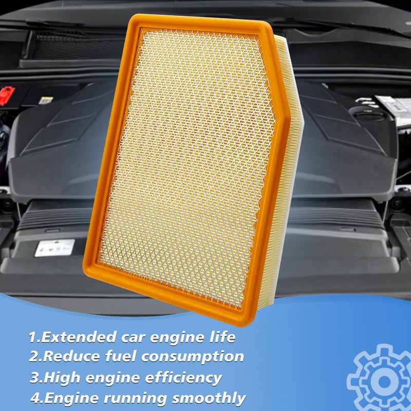 Capume Cabin and Engine Air Filter Fits for 2019-2025 Chevrolet Silverado 1500, Tahoe, Suburban, Sierra 1500, Yukon, Yukon XL, Escalade, Fits 13356916, 84121219, CF11966, CA12404 - Image 5