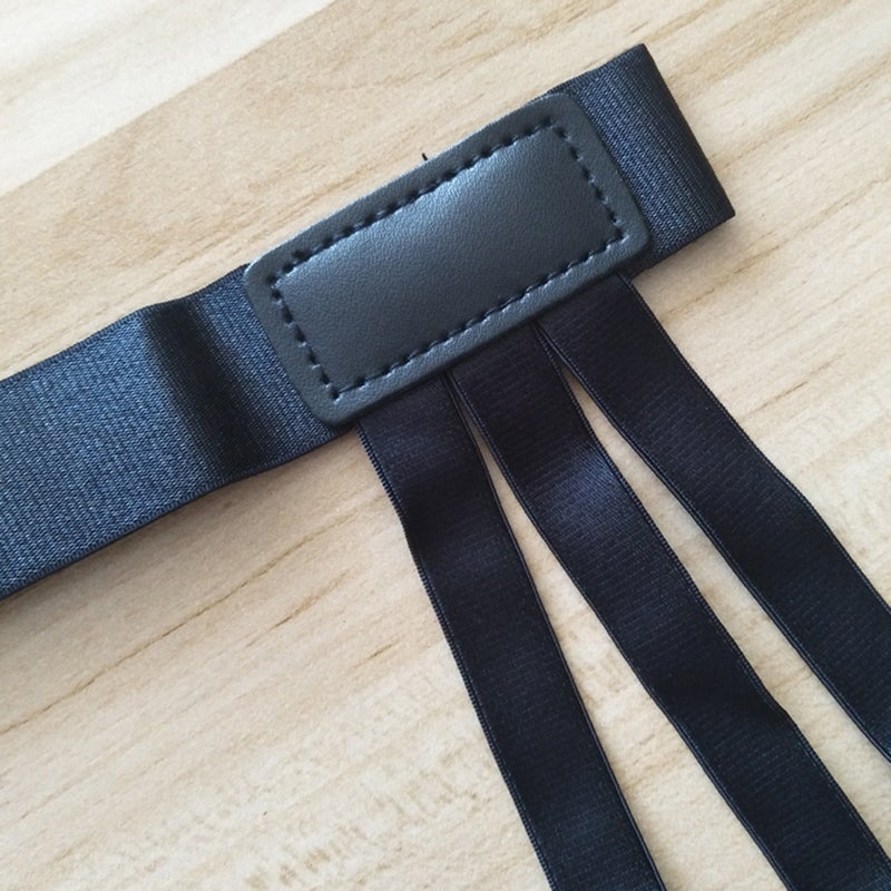 Thigh Shirt Stays Garters Adjustable Anti-Wrinkle Non Clip Elastic Nylon Shirt Tuck Suspenders Keepers Holder for Men and Women (Black) - Image 5