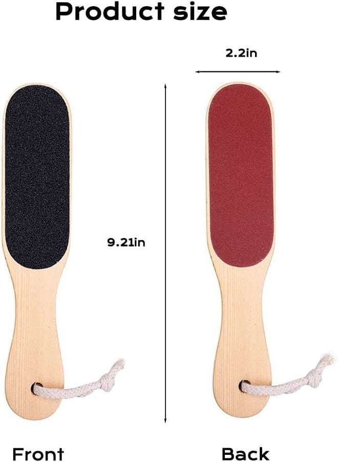 Aternal Foot Rasp Double Sided Pumice Stone Wooden Handle Foot File Tool for Foot Care Pedicure Surface Tool - Image 2