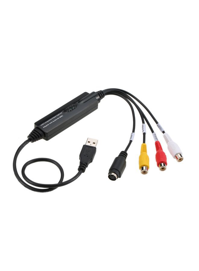 NIBEMINENT USB Audio Video Capture Adapter Black/Red/Yellow - Image 4