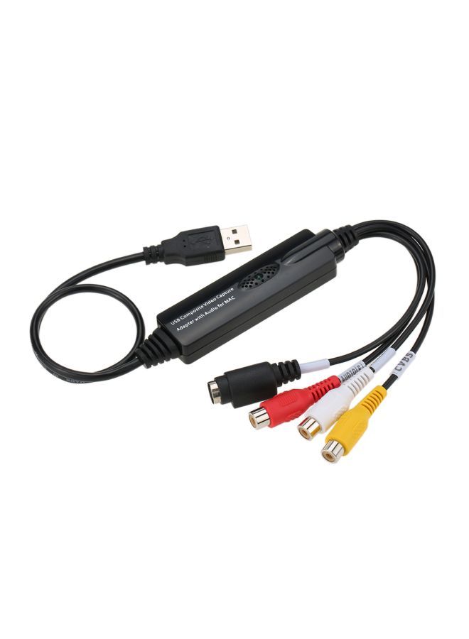 NIBEMINENT USB Audio Video Capture Adapter Black/Red/Yellow - Image 2