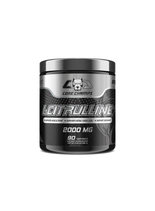 CORE CHAMPS L-Citrulline Dietary Supplement 180 Grams 90 Servings