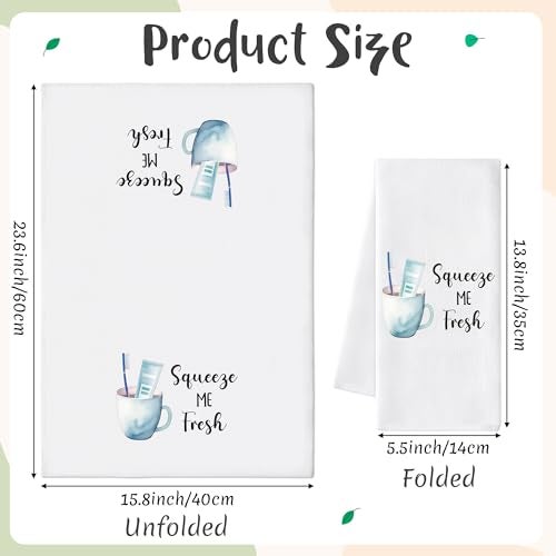 GROBRO7 Funny Sayings Hand Towel - 6Pcs Humorous Bathroom Decorative Polyester Soft Towels for Washroom Home Decor, Housewarming Hostess Gift for Friends - Image 2