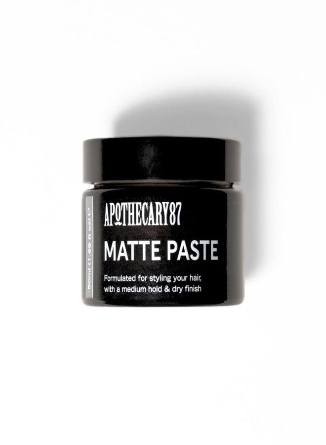 Apothecary 87 Matte Paste | Matte Finish, Medium Hold, Light Weight Hair Styling Paste | Creates Volume, Texture & Hold | All Hair Types | Premium Formulation | 50ml - Image 1