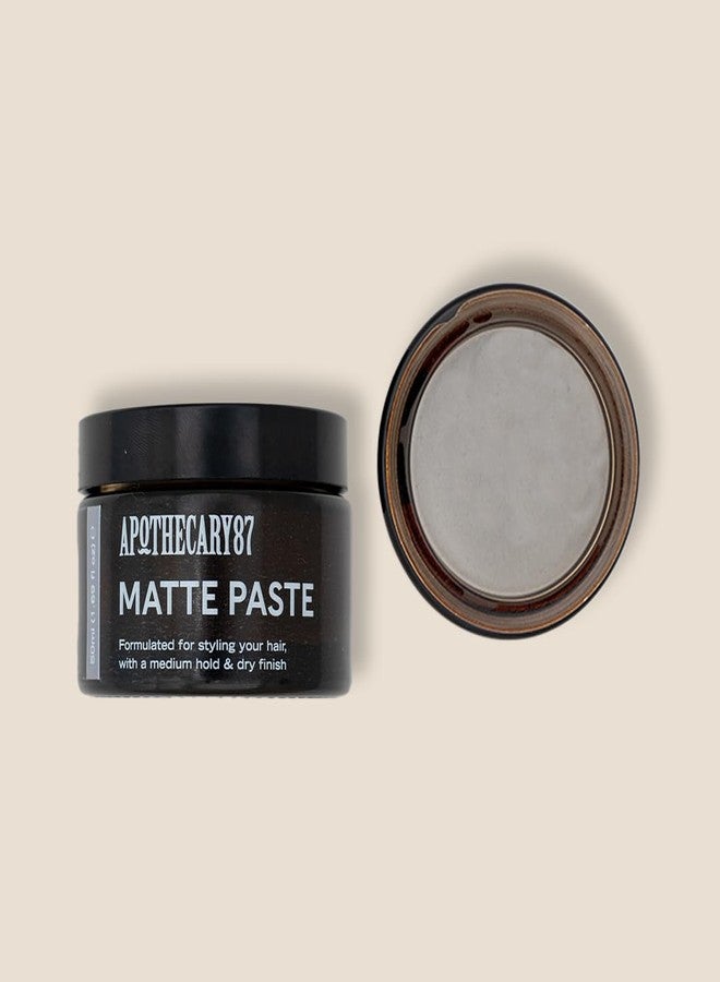 Apothecary 87 Matte Paste | Matte Finish, Medium Hold, Light Weight Hair Styling Paste | Creates Volume, Texture & Hold | All Hair Types | Premium Formulation | 50ml - Image 2