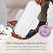 Cora 100 Organic Cotton Topsheet Pads 72 Regular Pads - Image 4