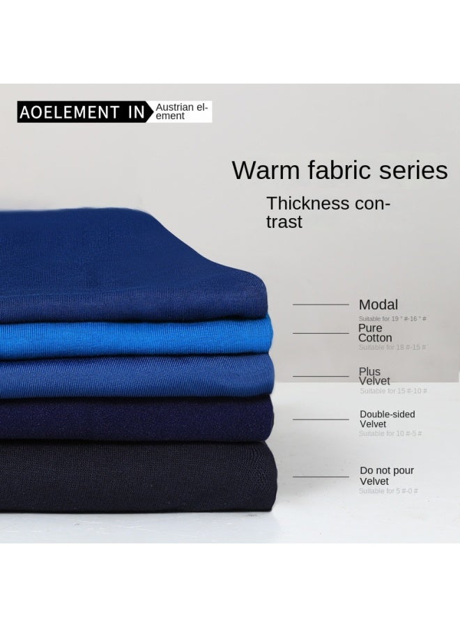 Austrian Element ملابس داخلية شتوية للرجال، سراويل طويلة من قطعة واحدة مبطنة بالفراء السميك، سراويل دافئة، سراويل ضيقة، سراويل ضيقة للجسم، سراويل من القطن - Image 4