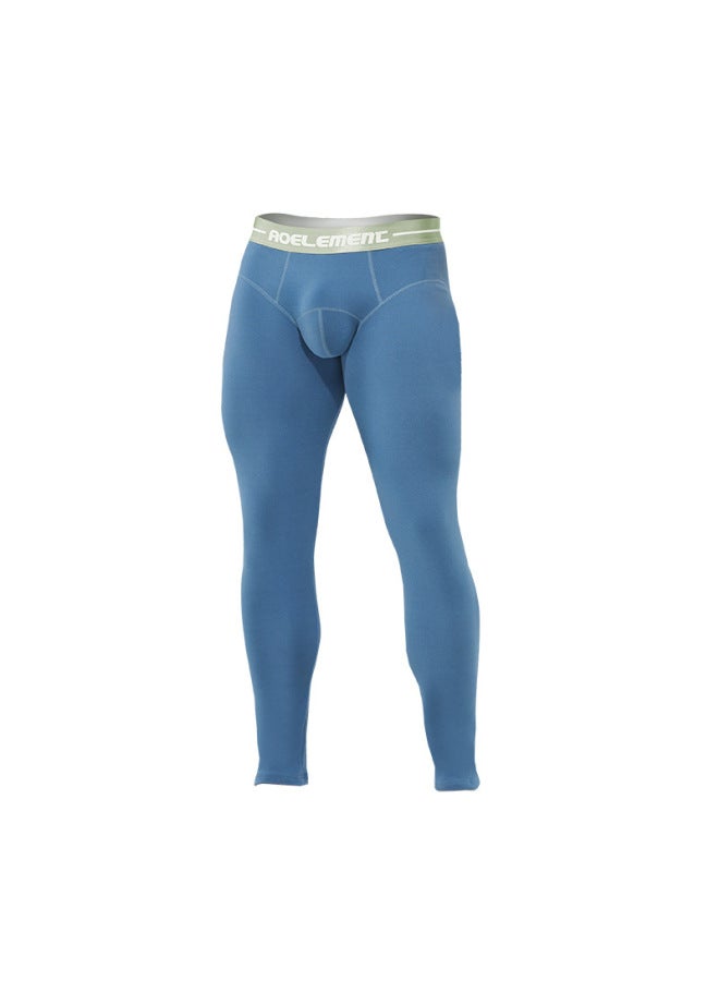 Austrian Element ملابس داخلية شتوية للرجال، سراويل طويلة من قطعة واحدة مبطنة بالفراء السميك، سراويل دافئة، سراويل ضيقة، سراويل ضيقة للجسم، سراويل من القطن - Image 1