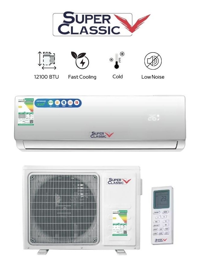 Super Classic Split Air Conditioner, 12100 BTU, Cold - SCSP-12C - Image 1