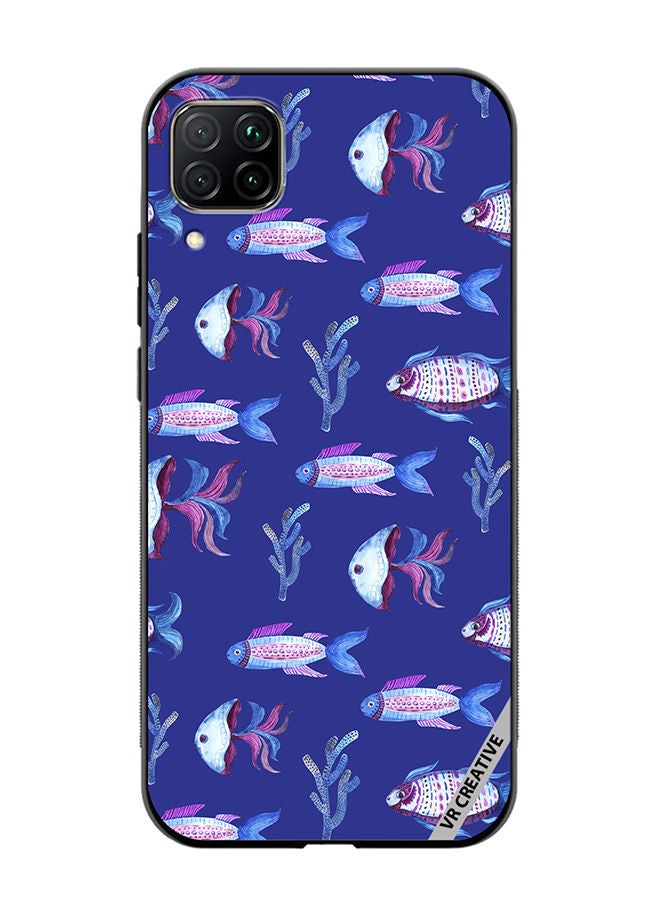 VR CREATIVE Protective Case Cover For Huawei Nova 7i/P40 Lite Fish And Octopus Design Multicolour - Image 1