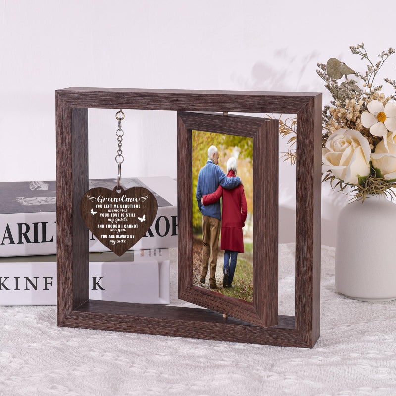 Boiveco Memorial Gifts for Loss of Grandma, Sympathy Gift for Loss of Grandma Memorial Picture Frame, In Memory of Grandma Grief Remembrance Bereavement Gifts for Loss of Grandma, Display Two 4x6 Photos - Image 3