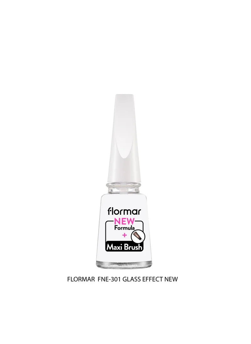 فلورمار Flormar Classic Nail Enamel With New Improved Formula And Thicker Brush - 301 Glass Effect