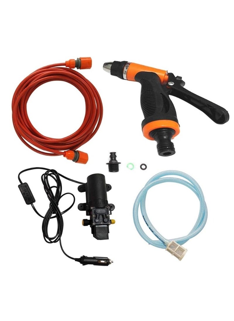 KIIUMI - 12-Volt Car Wash Kit, Electric Car Washing Machine, Household High Pressure Washer, Car Pump Wash Tool - Image 1