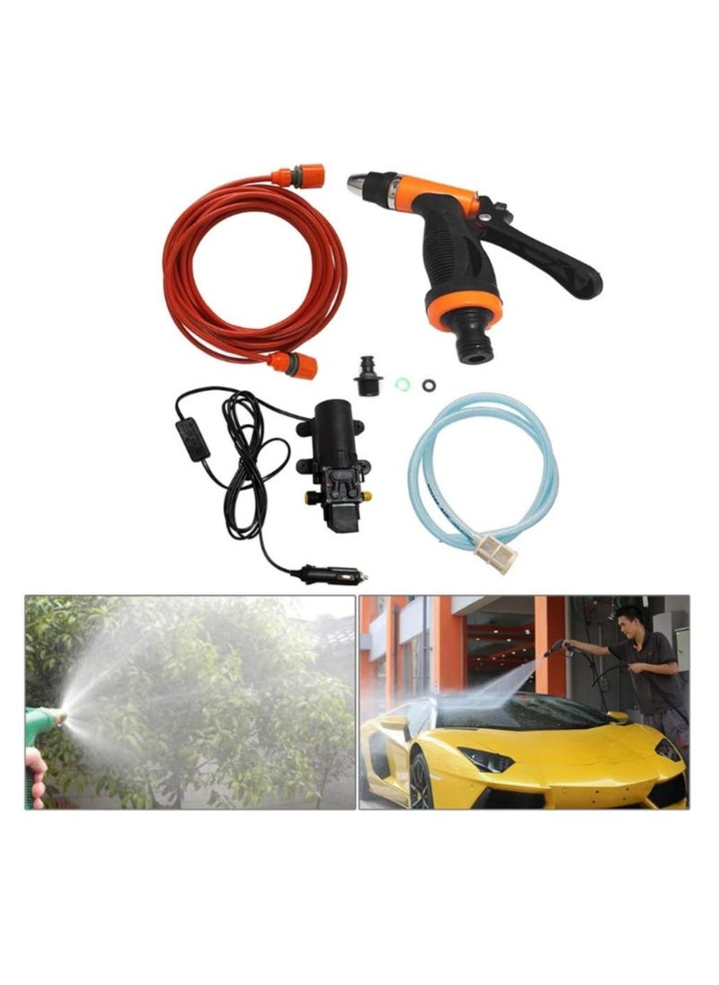 KIIUMI - 12-Volt Car Wash Kit, Electric Car Washing Machine, Household High Pressure Washer, Car Pump Wash Tool - Image 1