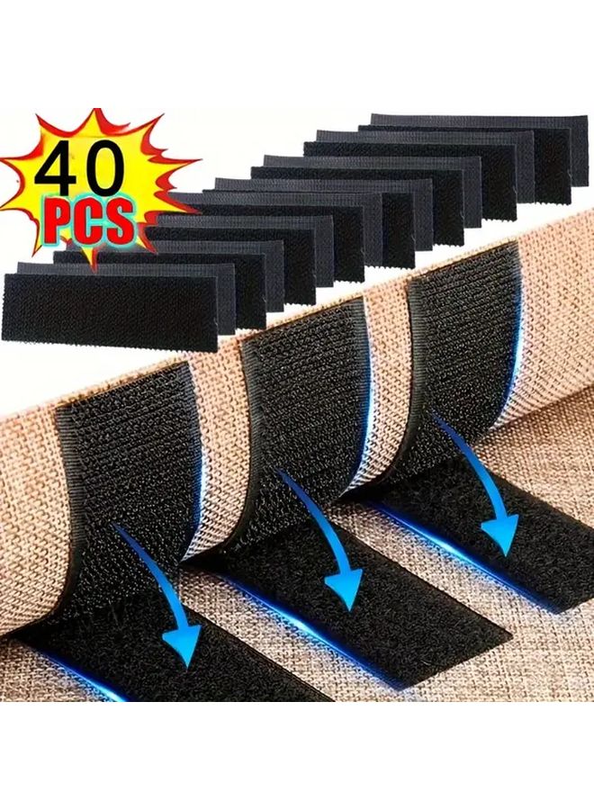 10 أزواج من الشريط اللاصق الثقيل المزدوج الجوانب للسجاد المضاد للانزلاق لسجاد الأرضيات - Image 2